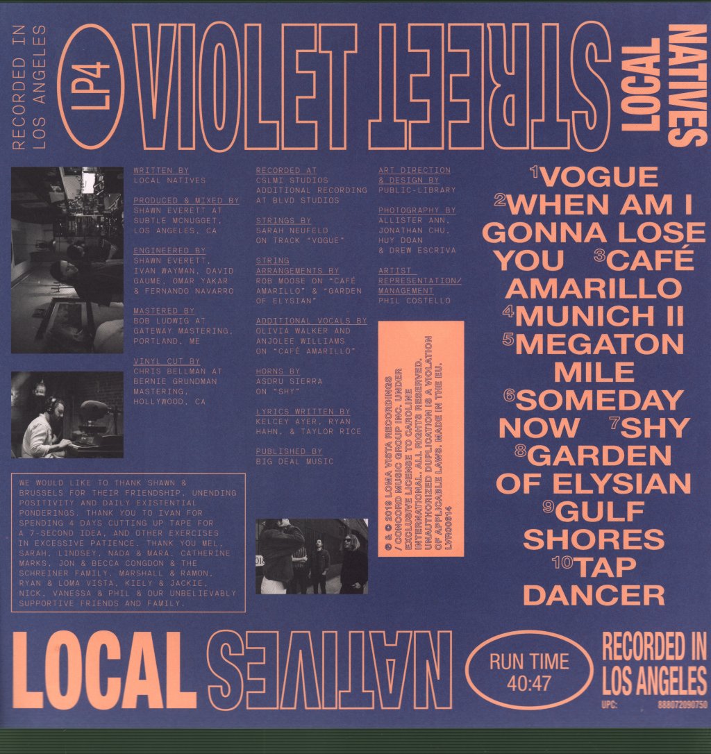 Local Natives - Violet Street - Lp