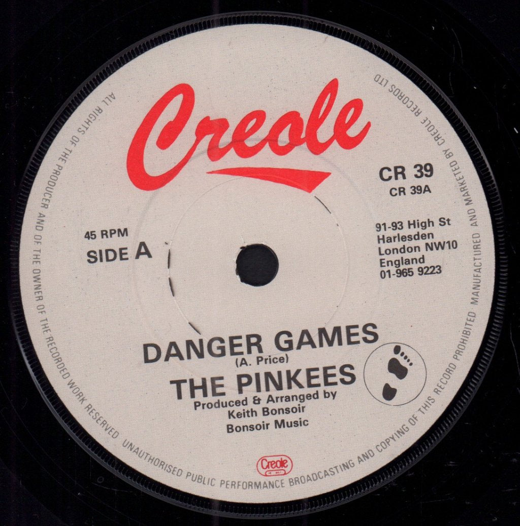 Pinkees - Danger Games - 7 Inch