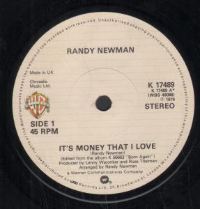 Randy Newman - It's Money That I Love - 7 Inch