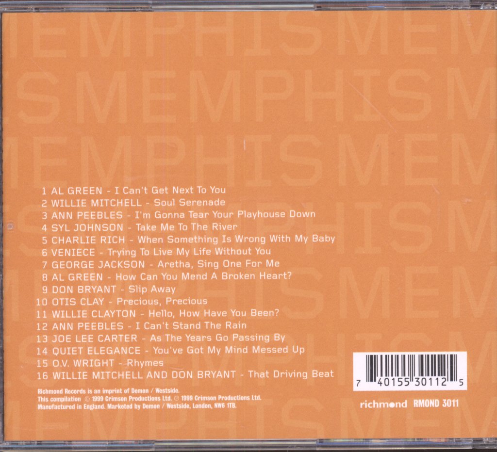 Various Artists - Soul From The Cities Vol 3 - Memphis - Cd