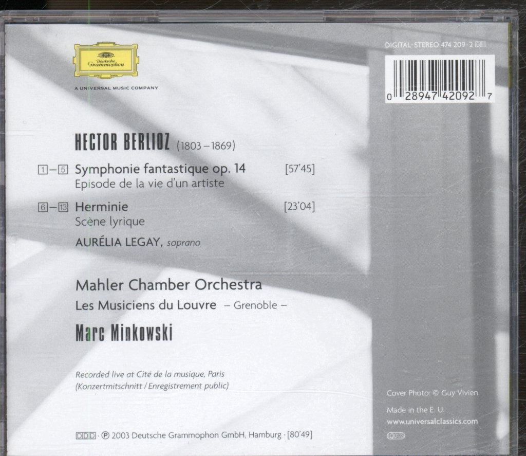Marc Minkowski - Berlioz - Symphonie Fantastique • Herminie - Cd