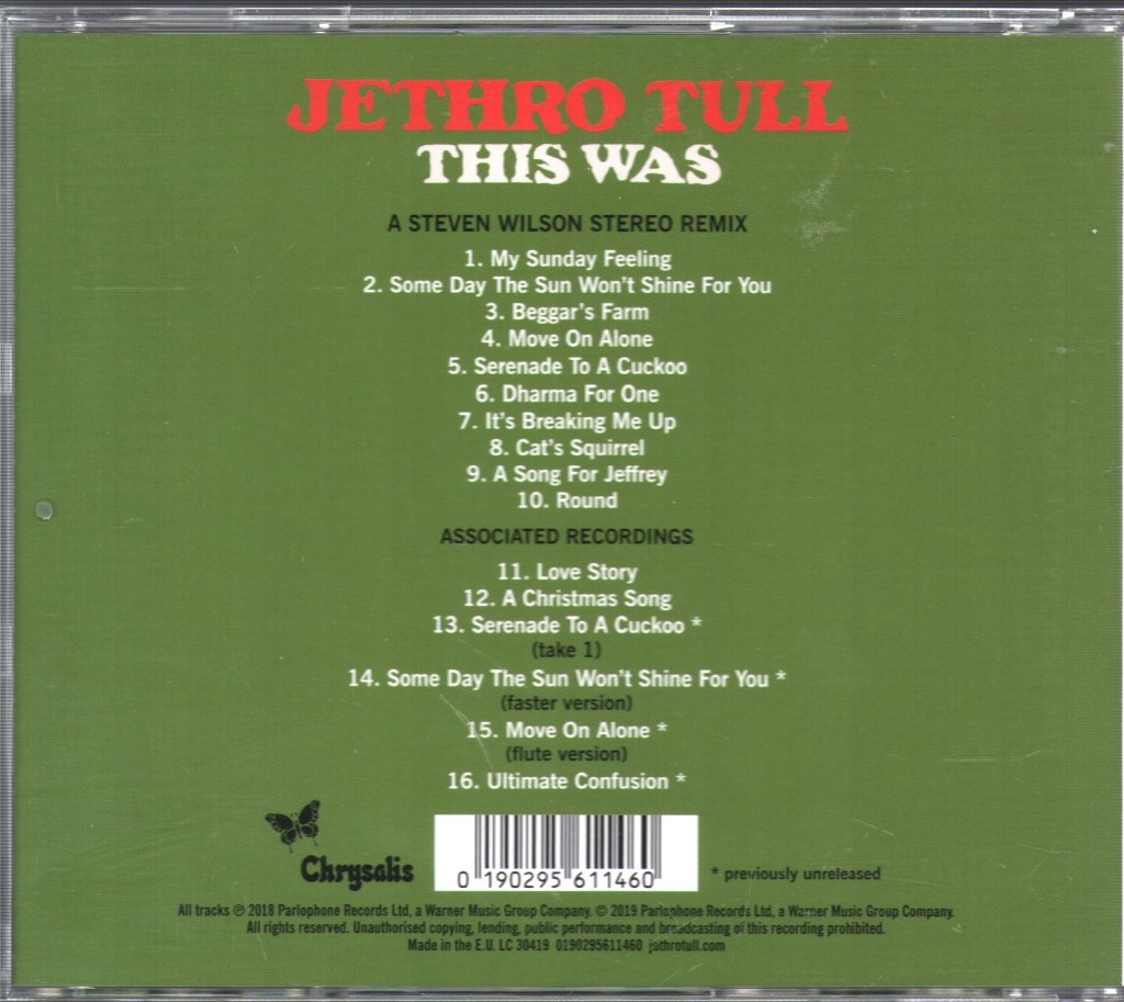 Jethro Tull - This Was - Cd