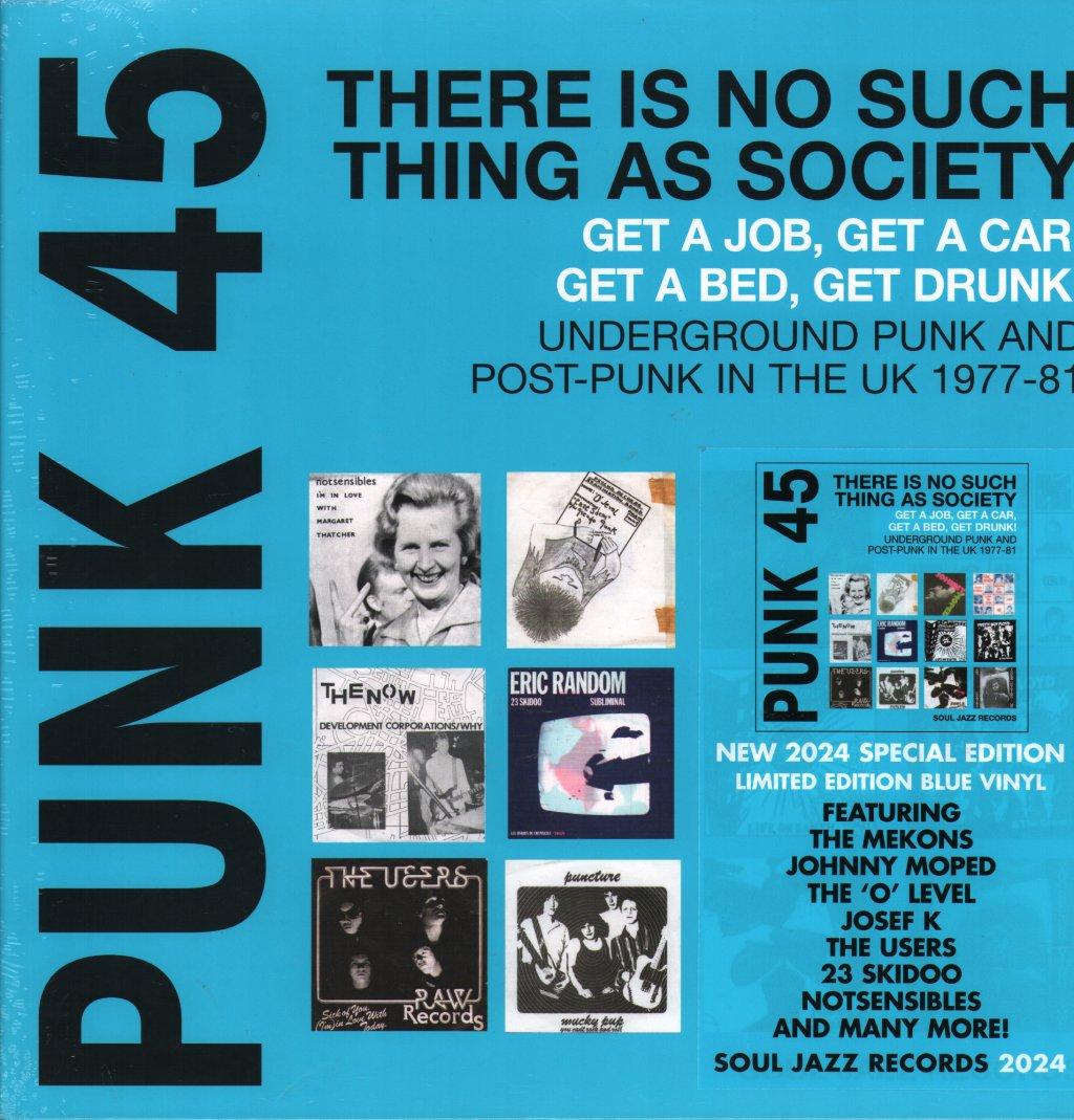 Various Artists - Punk 45: There's No Such Thing As Society - Get A Job, Get A Car, Get A Bed, Get Drunk! Underground Punk In the UK 1977-81 - Double Lp