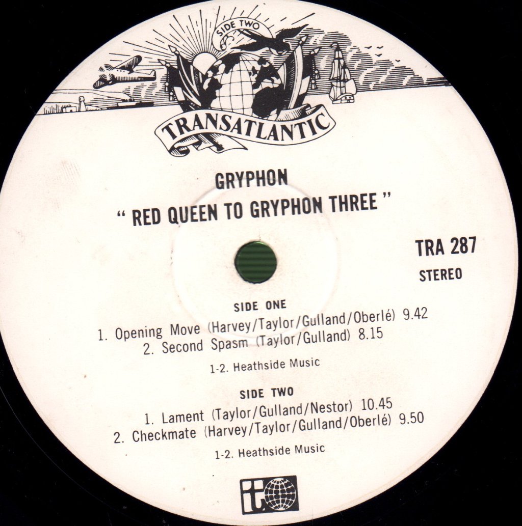 Gryphon - Red Queen To Gryphon Three - Lp