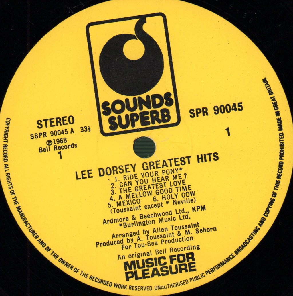 Lee Dorsey - Greatest Hits - Lp