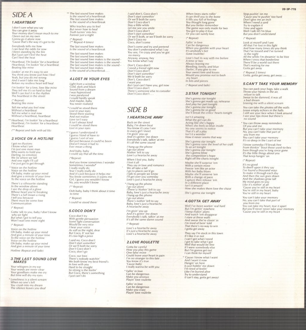 Don Johnson - Heartbeat - Lp