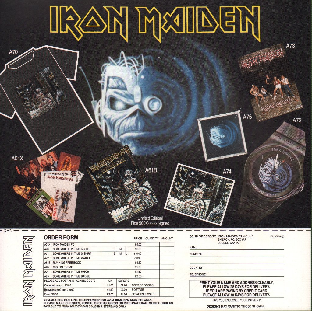 Iron Maiden - Somewhere In Time - Lp