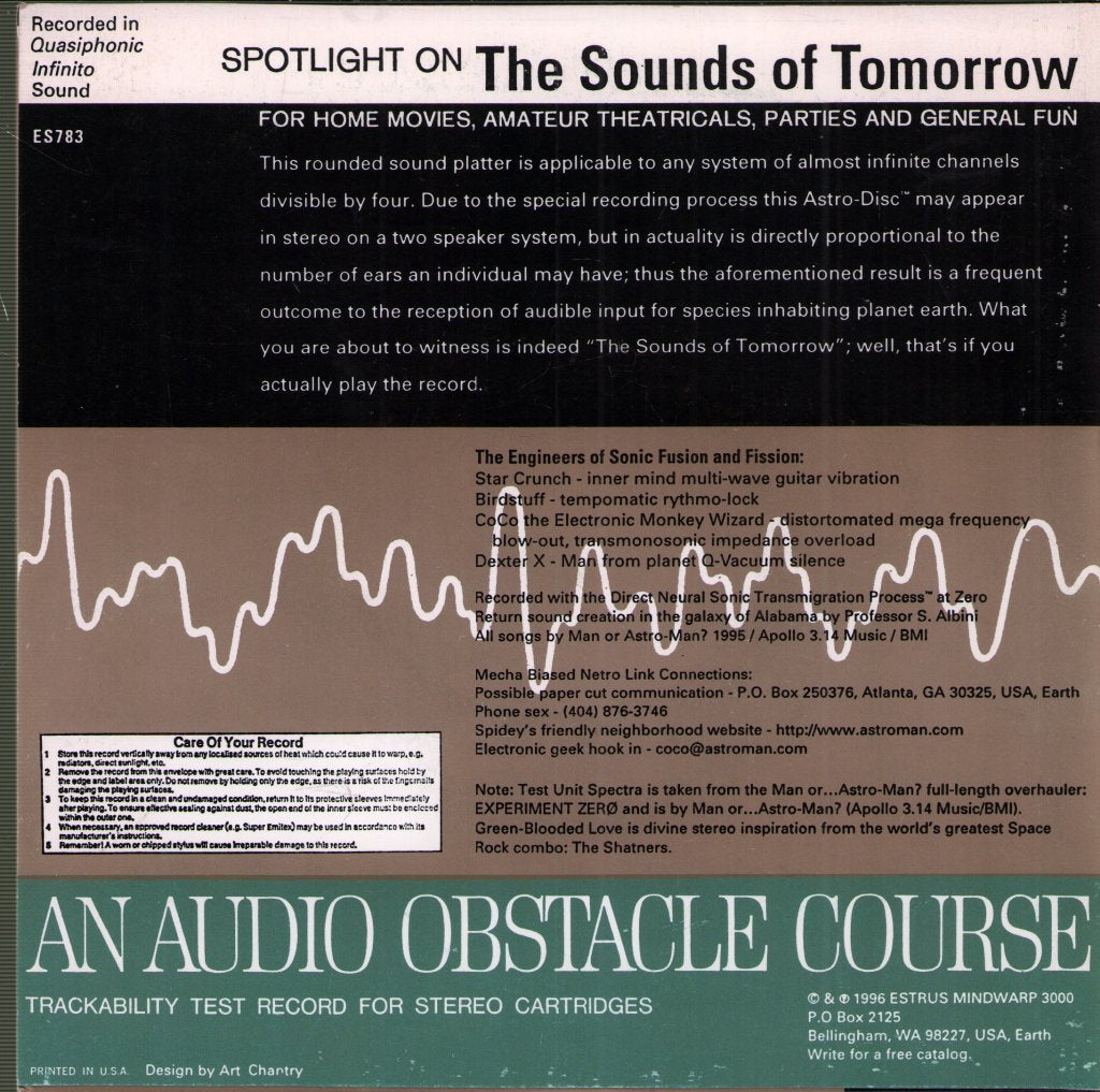Man Or Astro-Man? - Sounds Of Tomorrow - 7 Inch
