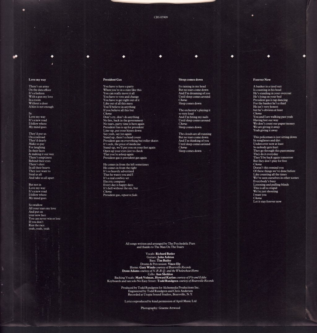 Psychedelic Furs - Forever Now - Lp