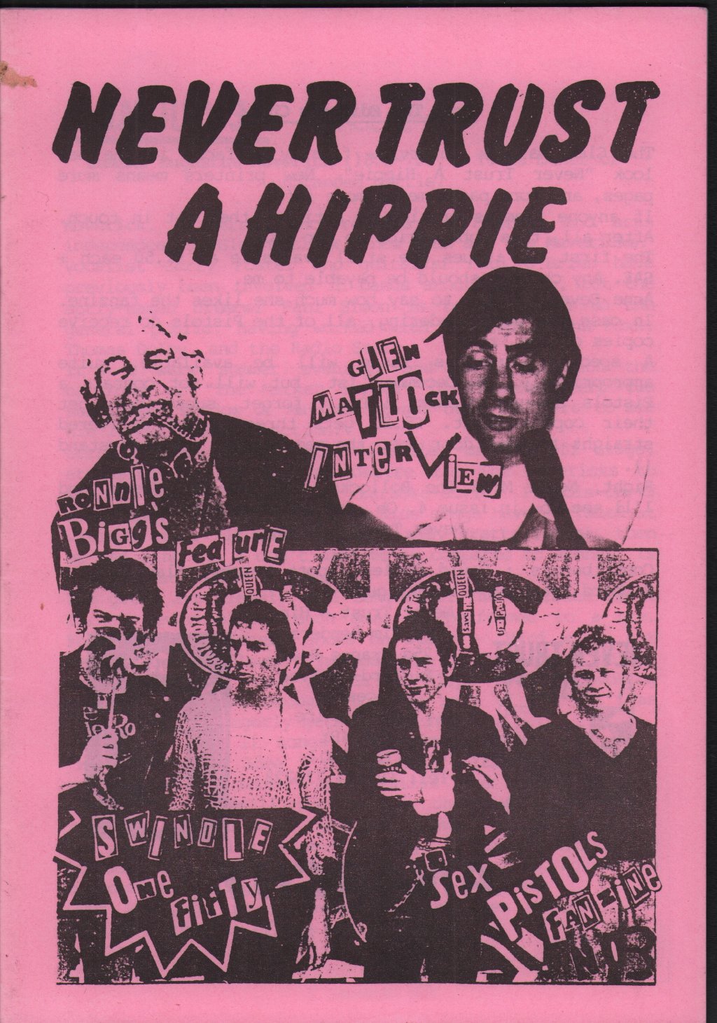 Sex Pistols - Never Trust A Hippy Issue 3 - Fanzine