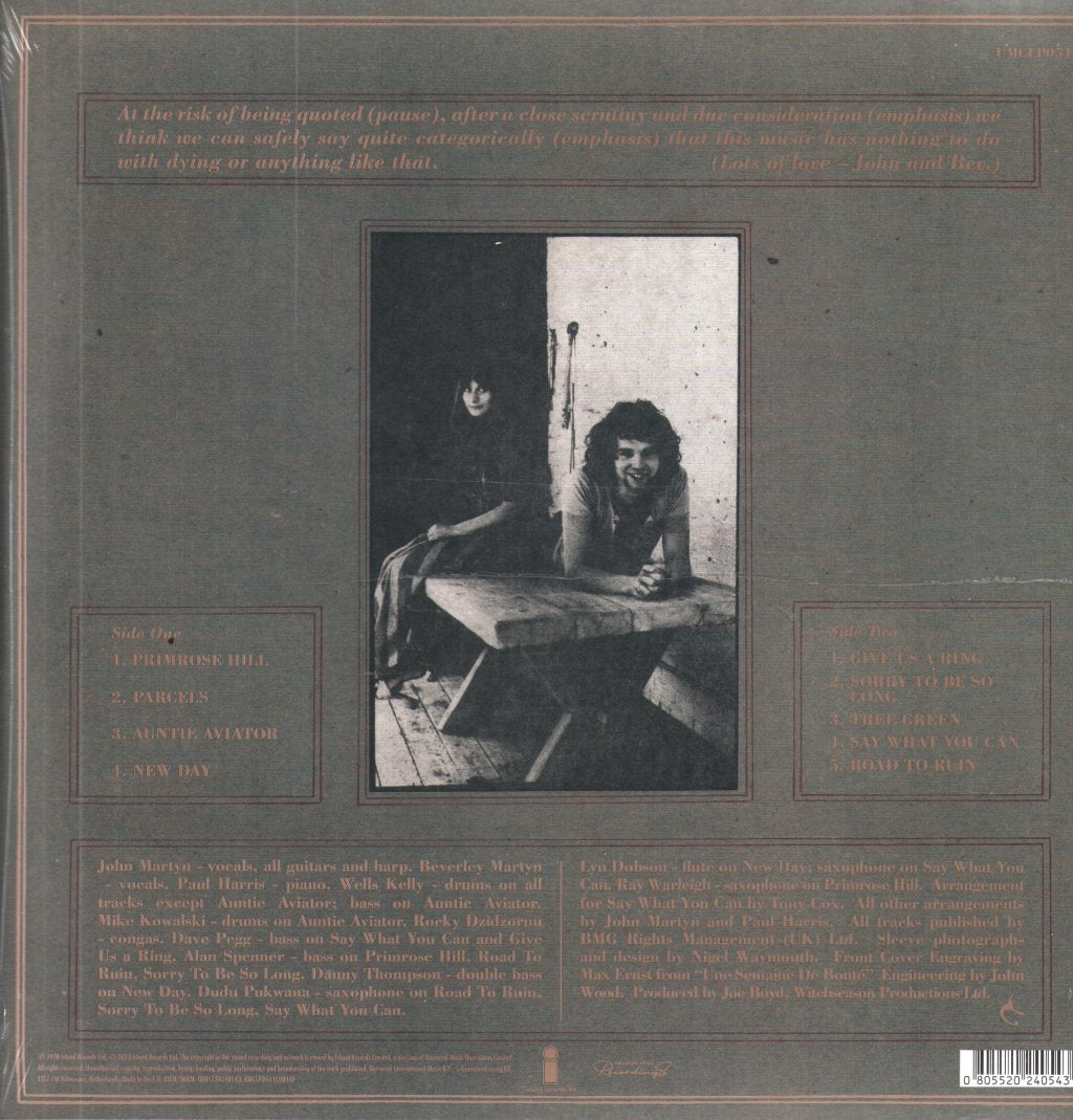 John & Beverley Martyn - Road To Ruin - Lp