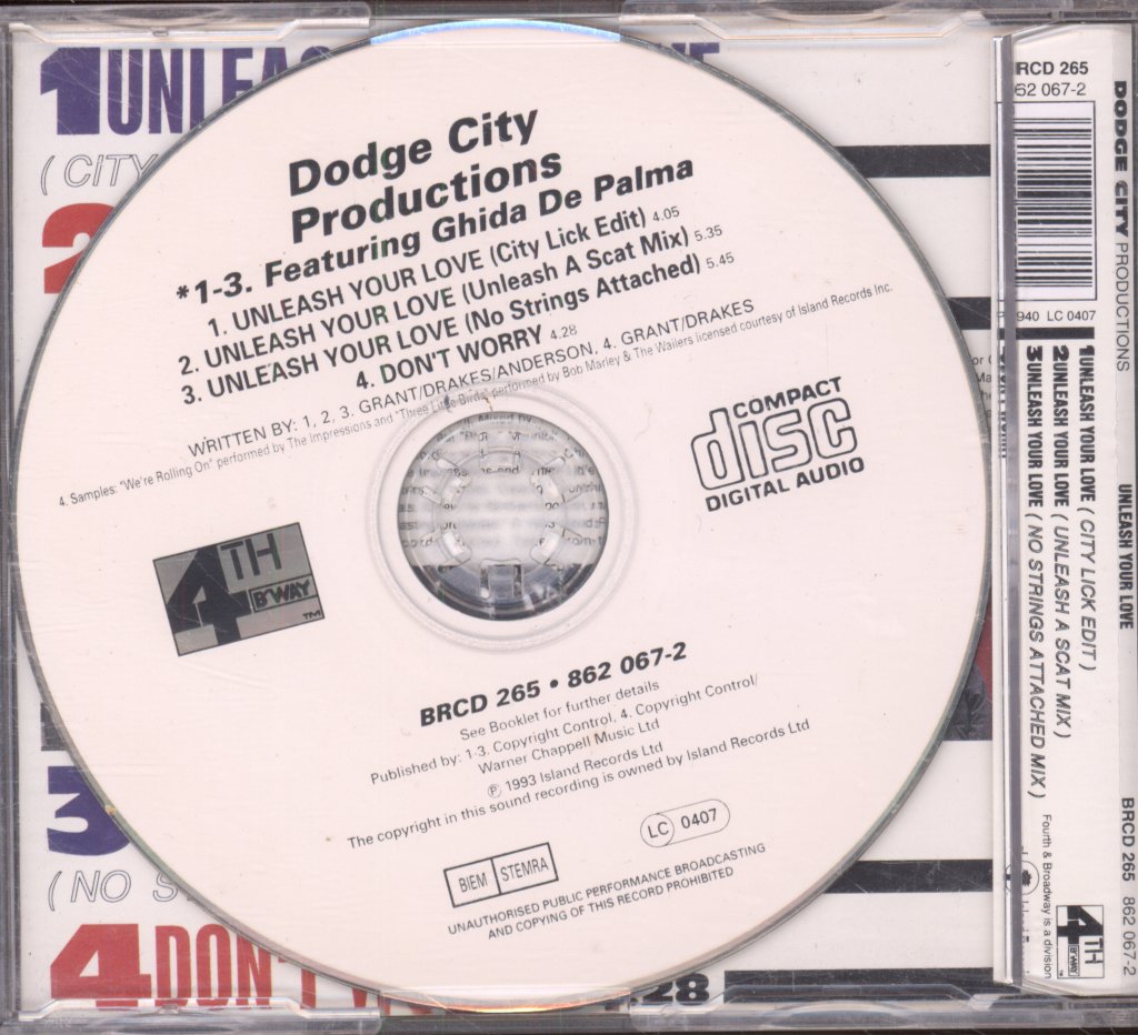 Dodge City Productions - Unleash Your Love - Cd