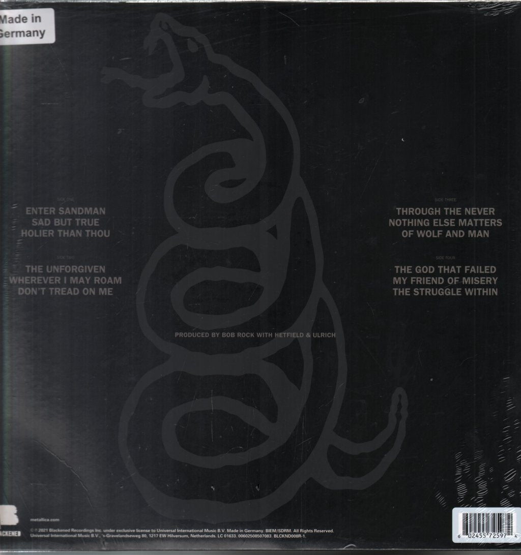 Metallica - Metallica (The Black Album) - Double Lp
