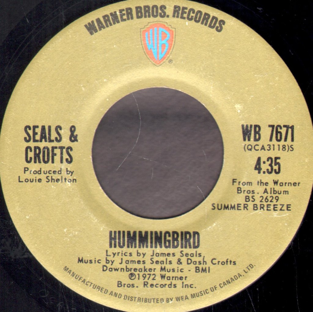 Seals And Crofts - Hummingbird - 7 Inch