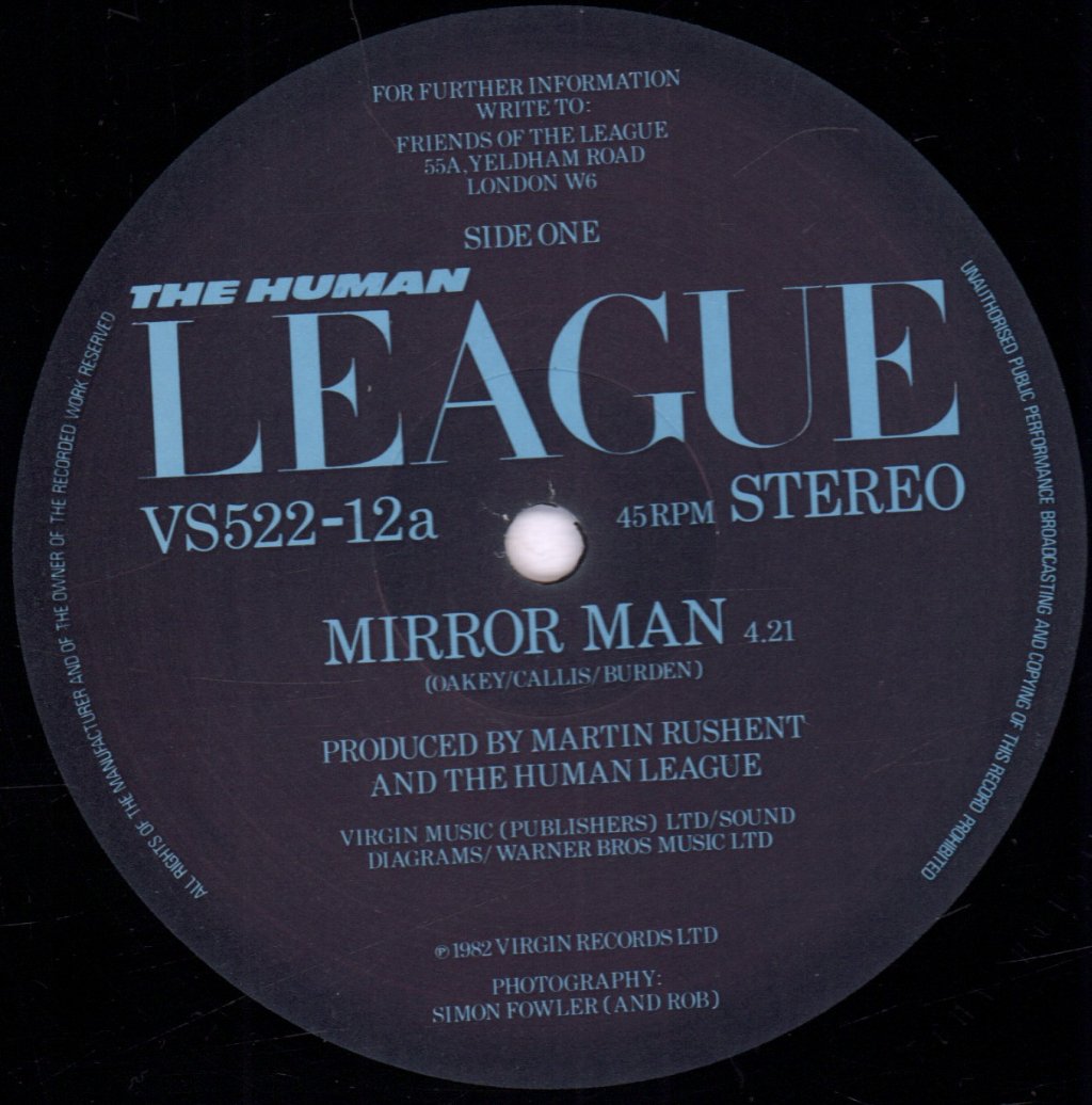 Human League - Mirror Man - 12 Inch