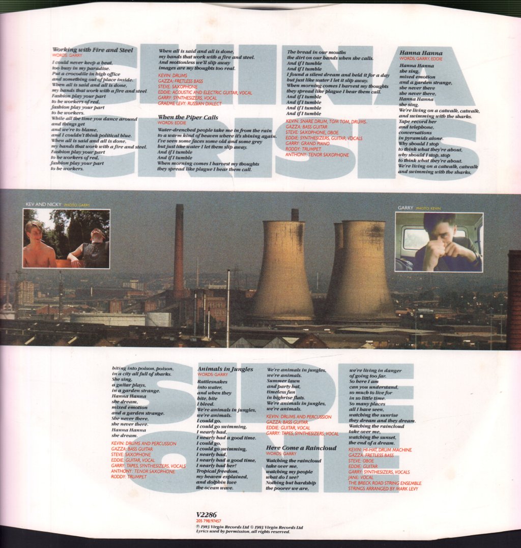 China Crisis - Working With Fire And Steel - Lp