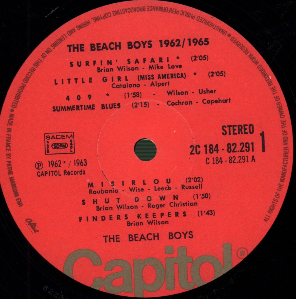 Beach Boys - 62/65 - Double Lp
