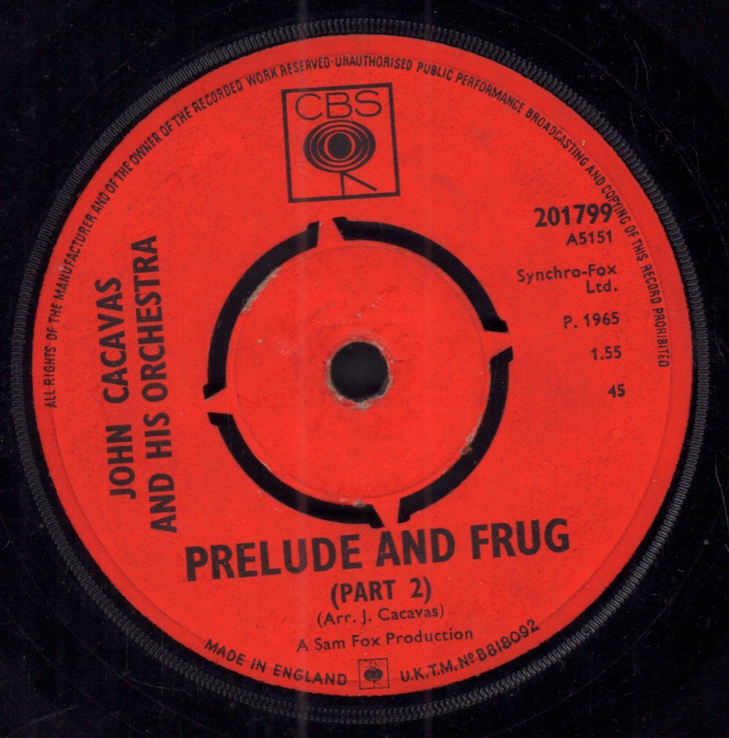 John Cacavas - Prelude And Frug - 7 Inch