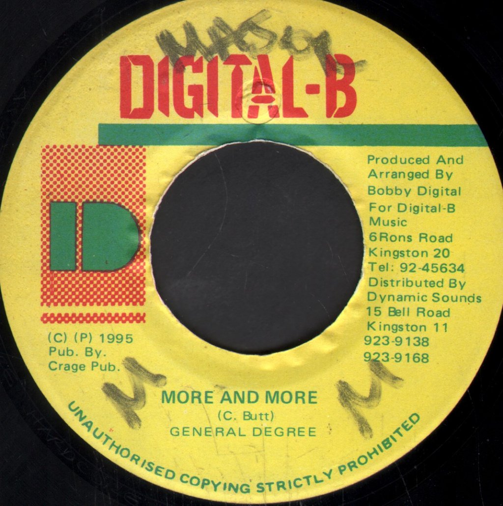 General Degree - More And More - 7 Inch