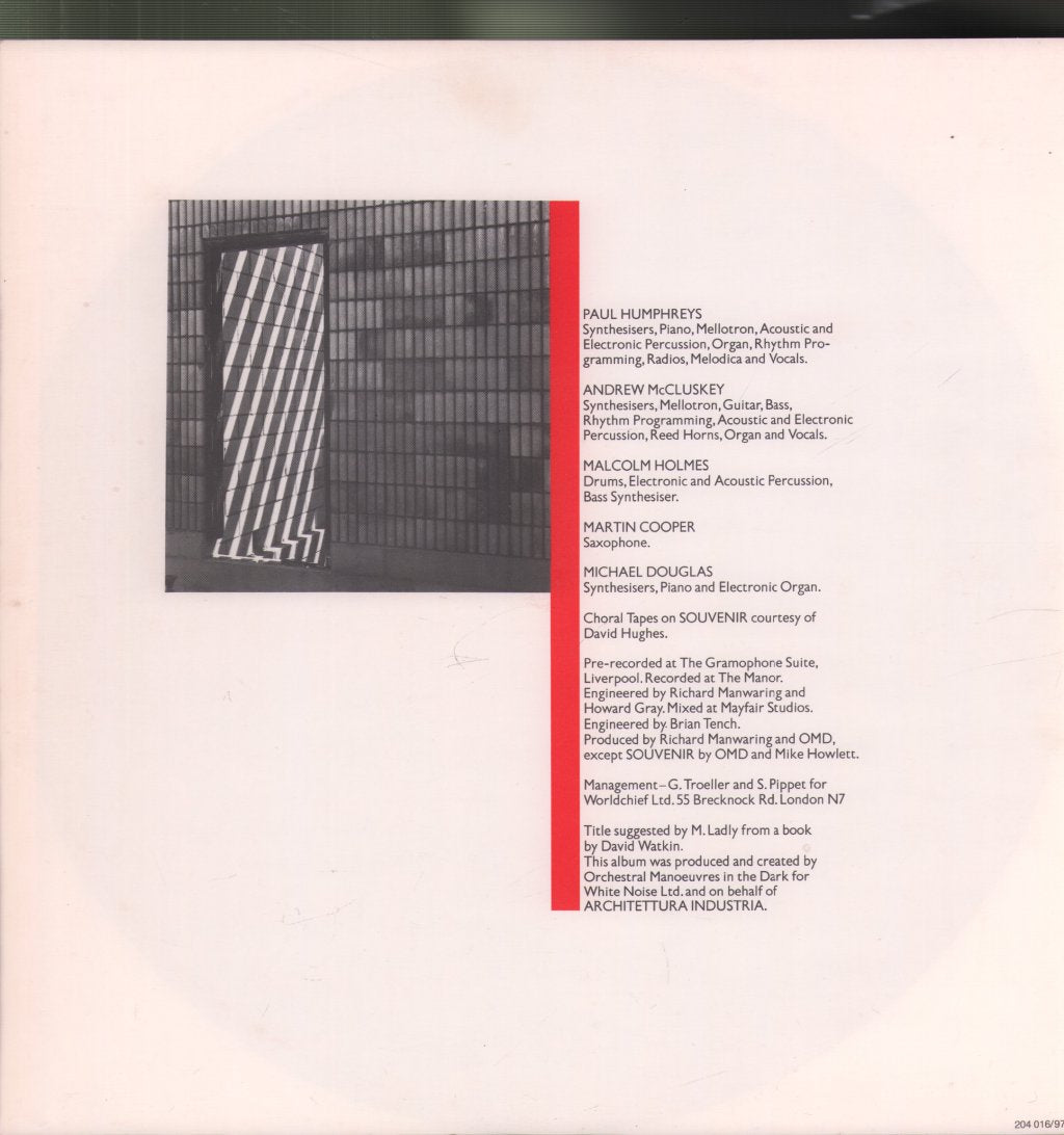 OMD - Architecture And Morality - Lp