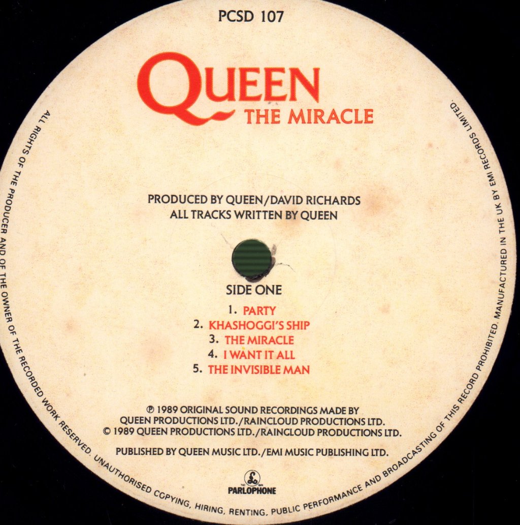 Queen - Miracle - Lp