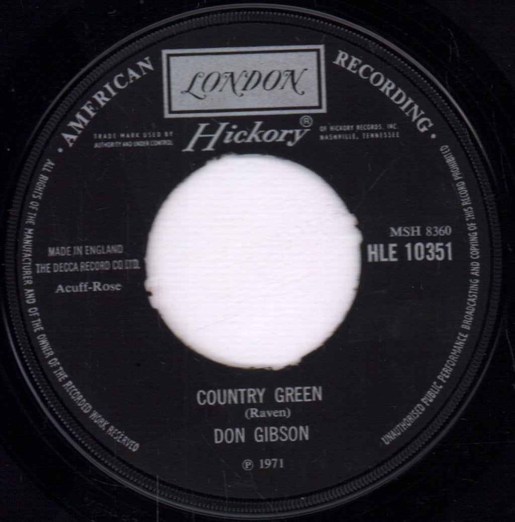 Don Gibson - Country Green - 7 Inch