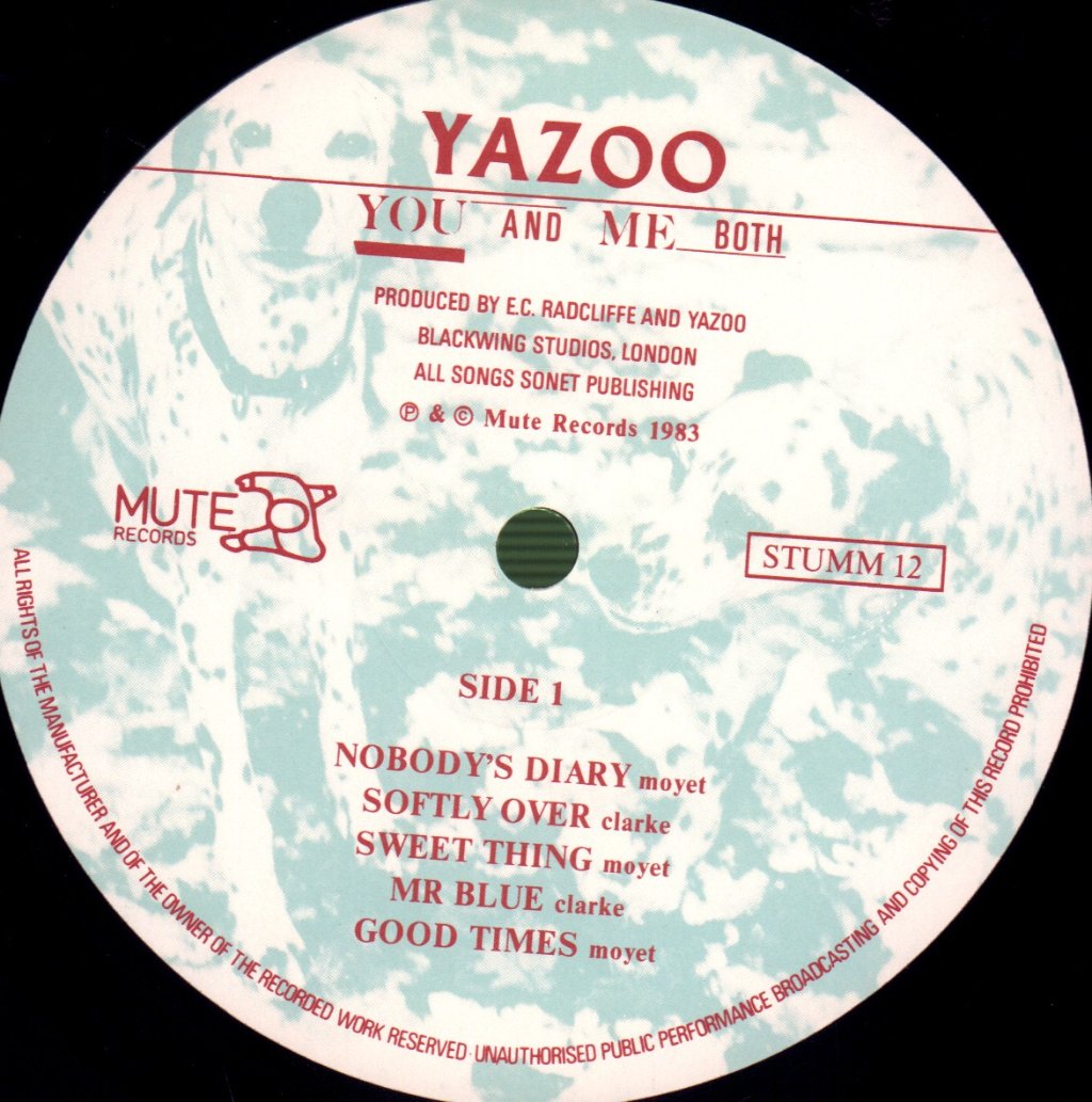 Yazoo - You And Me Both - Lp