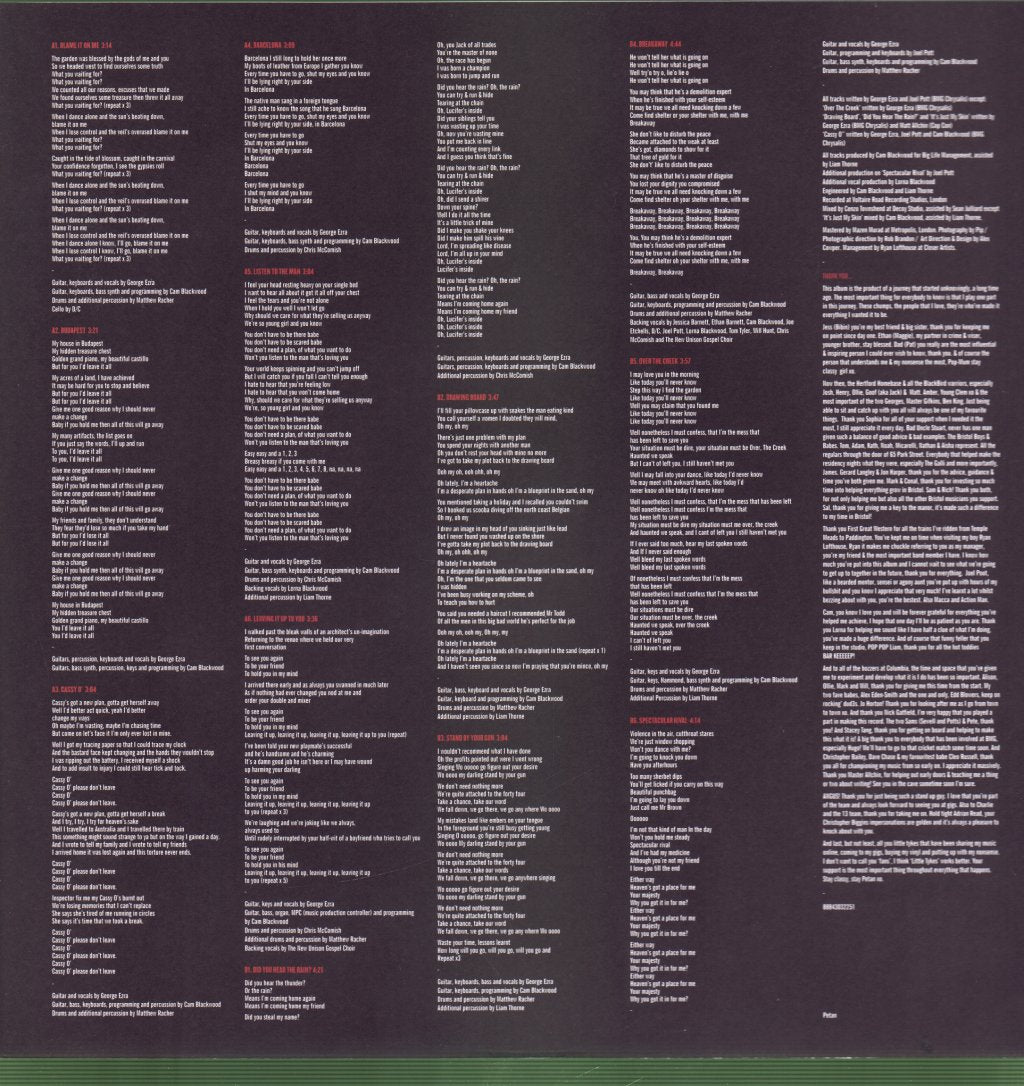 George Ezra - Wanted On Voyage - Lp