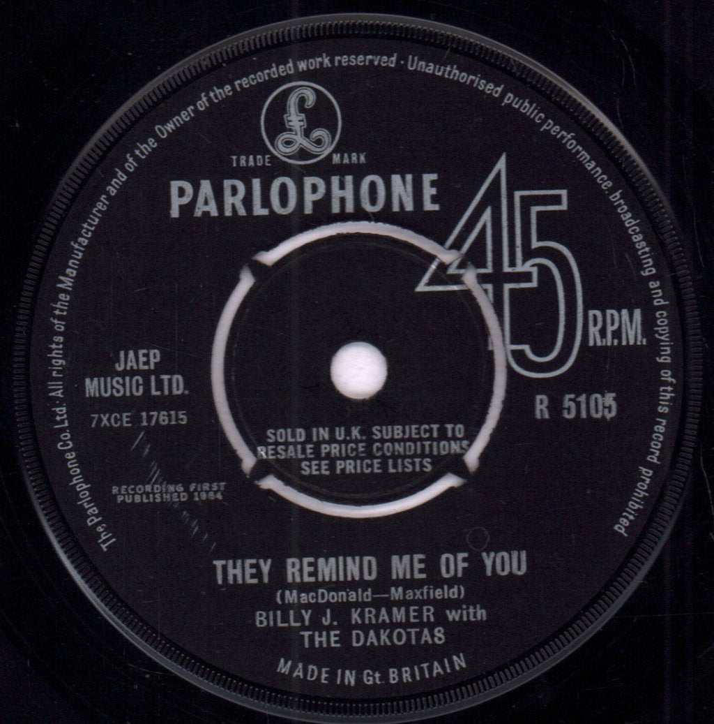 Billy J.Kramer And The Dakotas - Little Children - 7 Inch