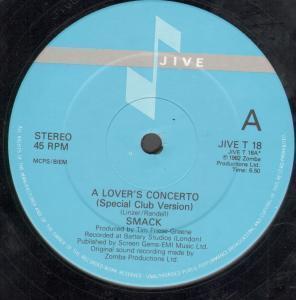 Smack (Synth Pop Group) - A Lover's Concerto - 12 Inch