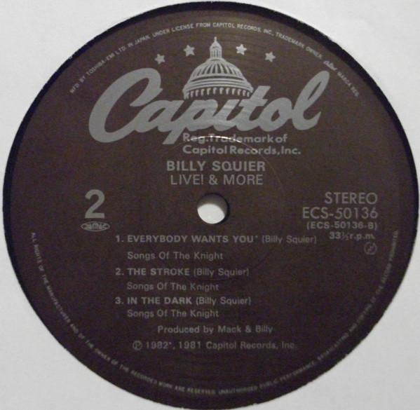 Billy Squier - Live! & More - 12 Inch
