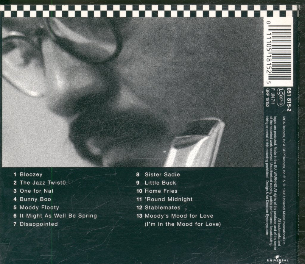 James Moody - At The Jazz Workshop - Cd
