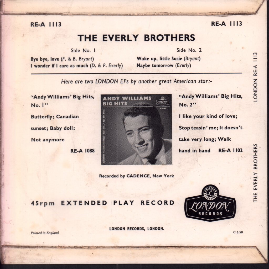 Everly Brothers - Everly Brothers - 7 Inch