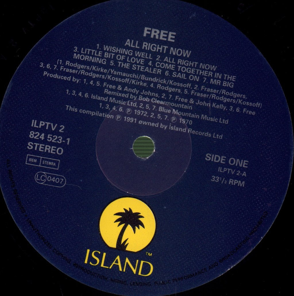 Free - All Right Now (Best Of) - Lp