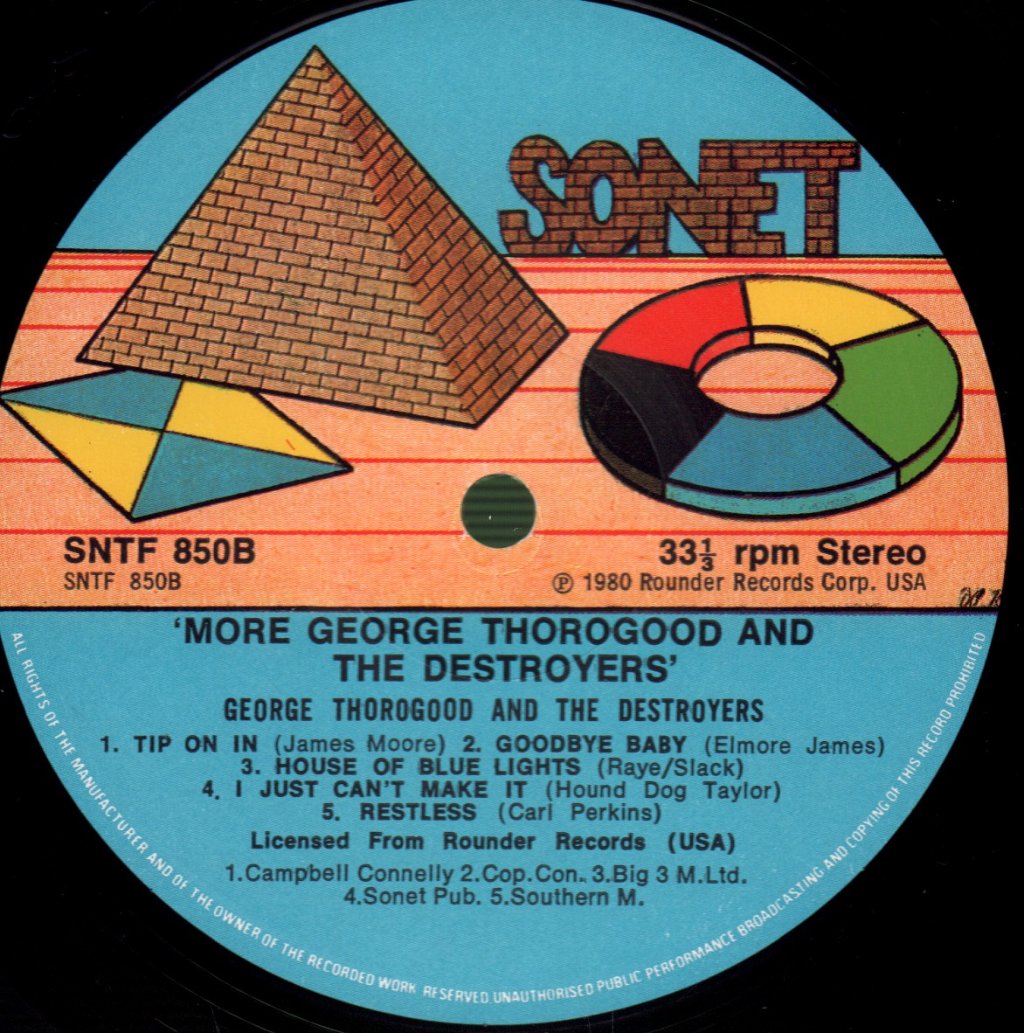 George Thorogood And The Destroyers - More George Thorogood And The Destroyers - Lp