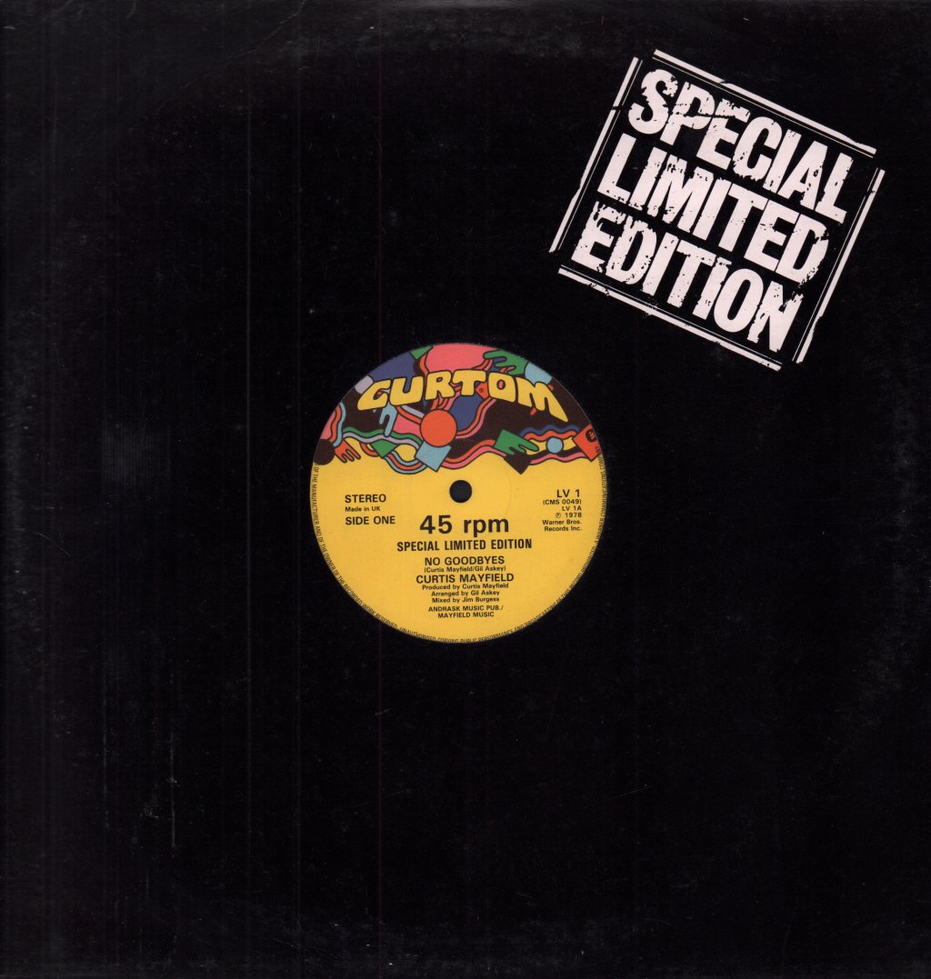 Curtis Mayfield - No Goodbyes - 12 Inch