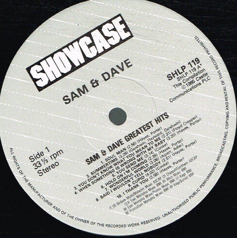 Sam And Dave - Greatest Hits - Lp
