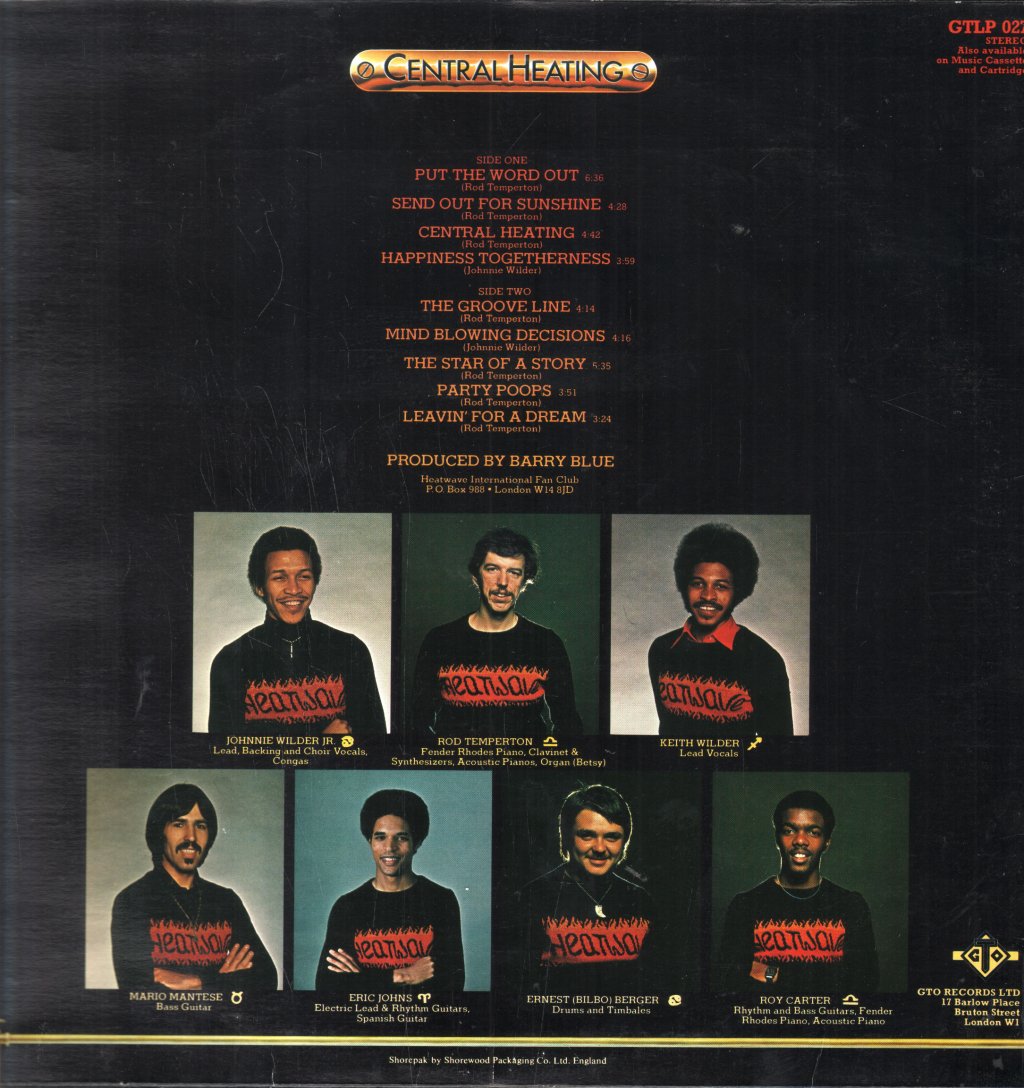 Heatwave - Central Heating - Lp