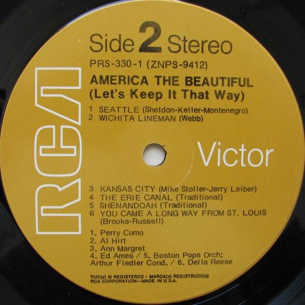 Various Artists - America The Beautiful (Let's Keep It That Way) - Double Lp