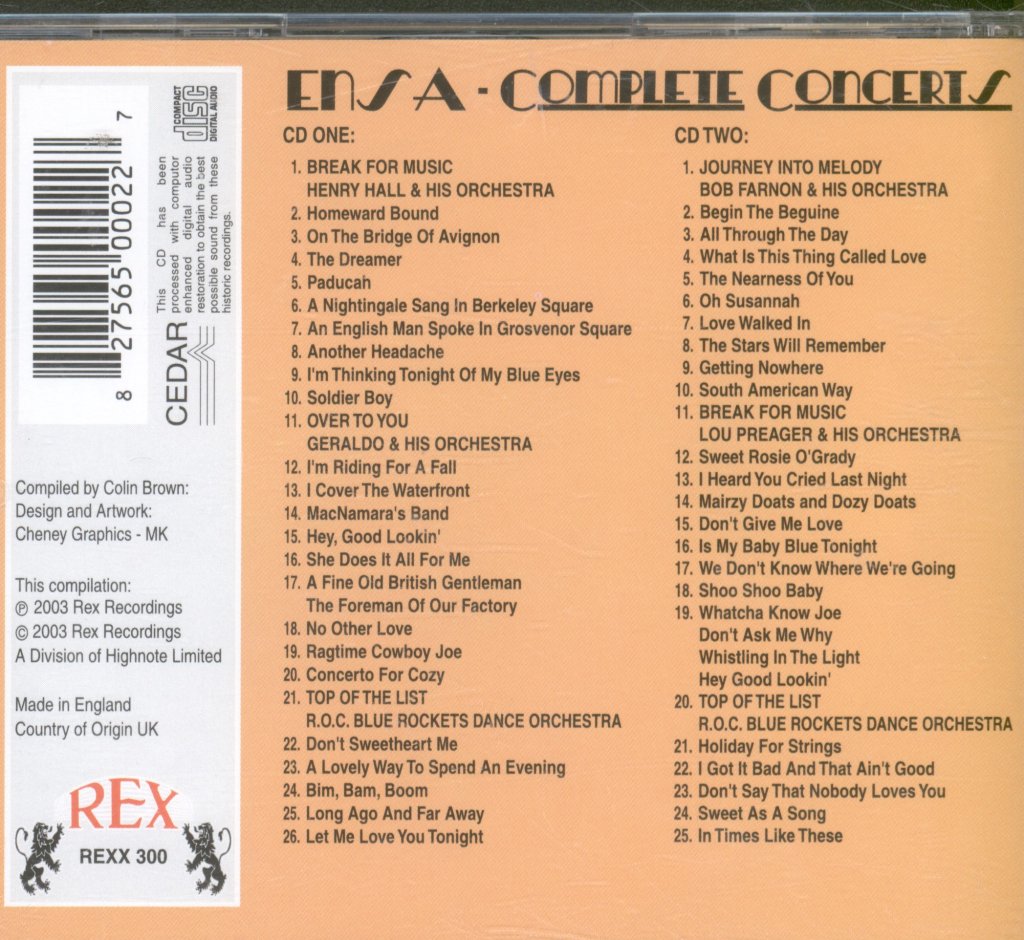 Various Artists - Ensa Complete Concerts - Double Cd