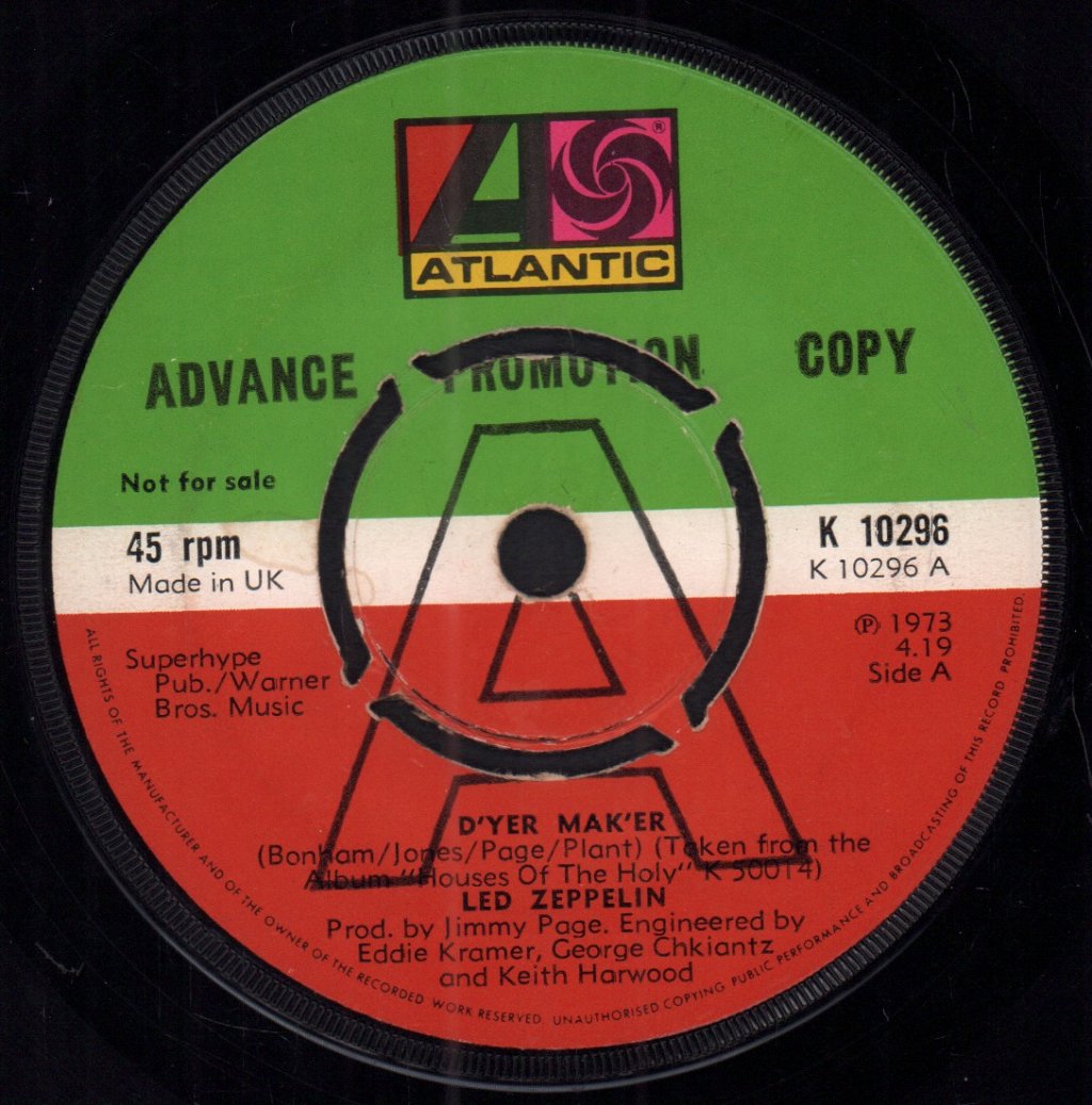 Led Zeppelin - D'yer Maker - 7 Inch
