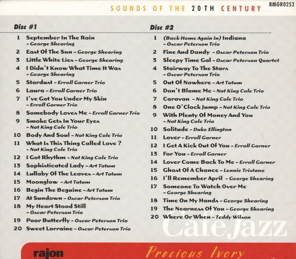 Various Artists - Cafe Jazz- Precious Ivory - Double Cd