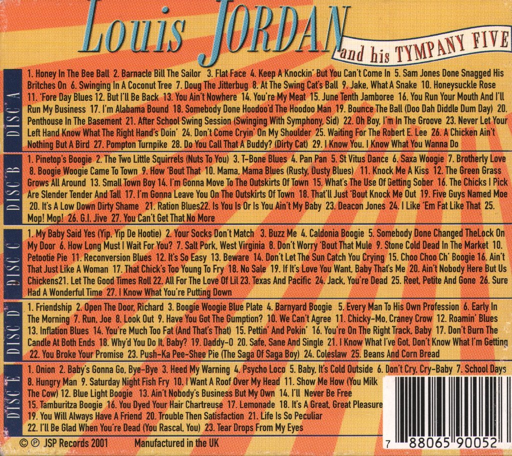 Louis Jordan And His Tympany Five - Louis Jordan And His Tympany Five - Cd Set