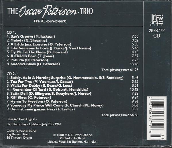 Oscar Peterson Trio - In Concert - Double Cd