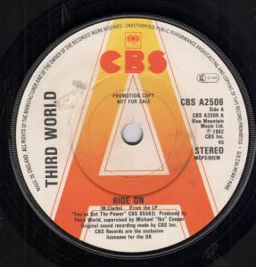 Third World (Reggae) - Ride On - 7 Inch