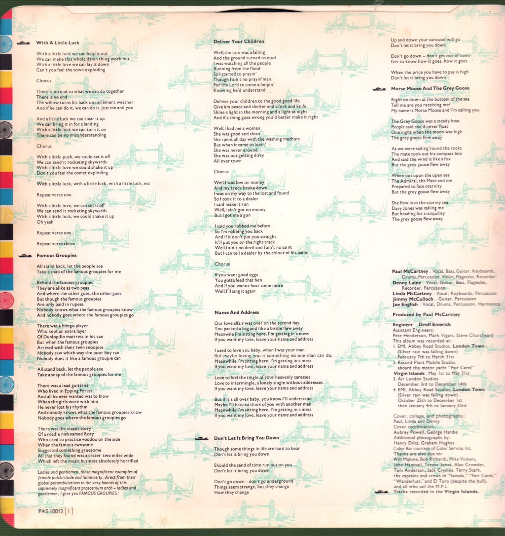 Wings - London Town - Lp