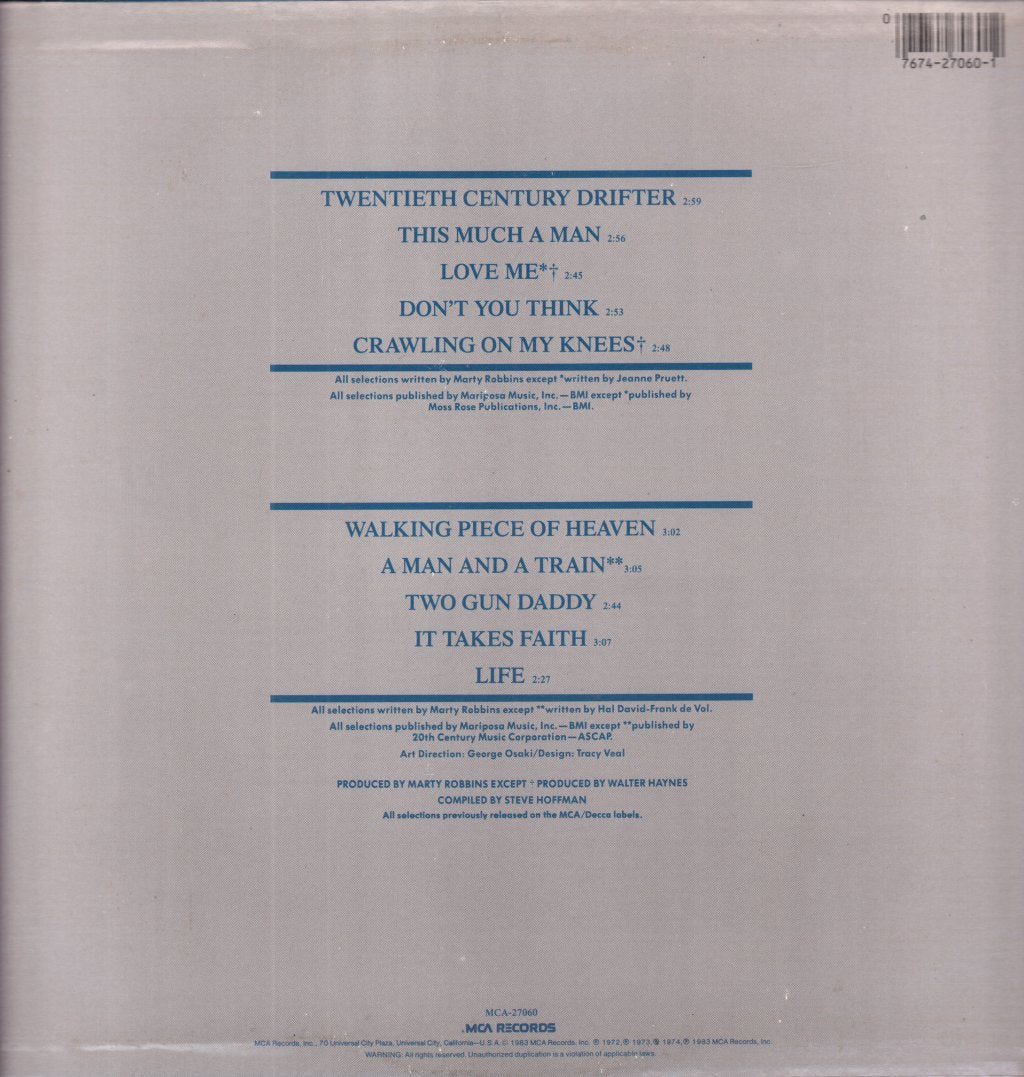 Marty Robbins - Twentieth Century Drifter - Lp