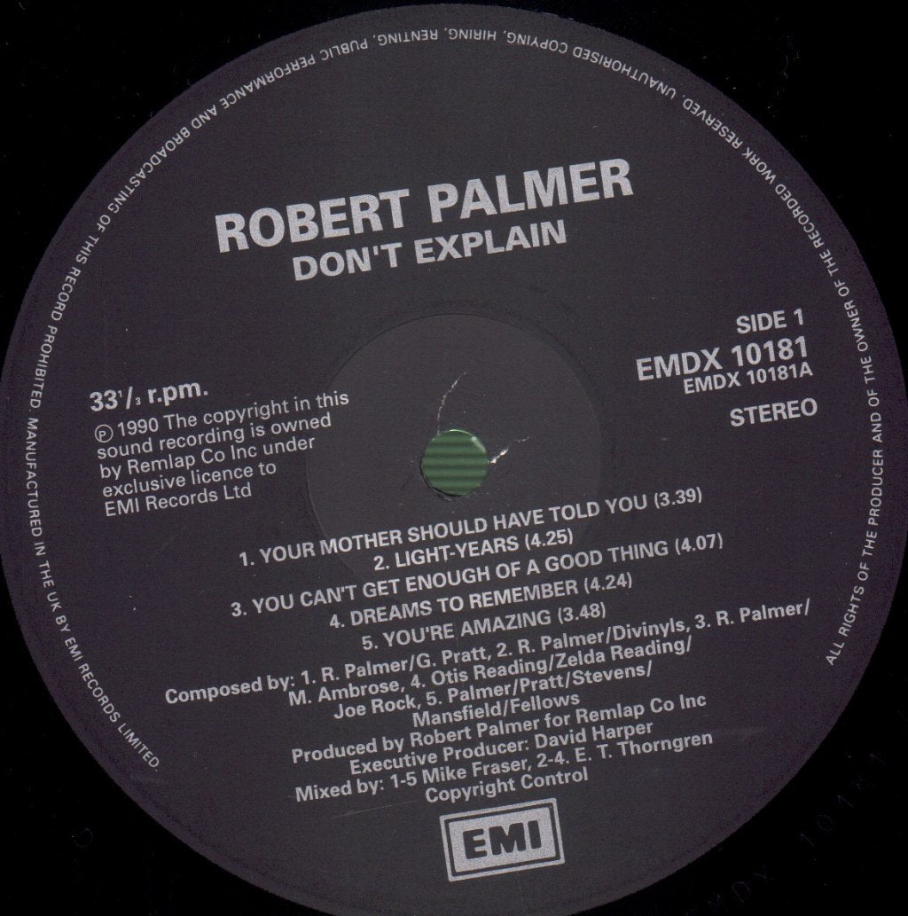 Robert Palmer - Don't Explain - Double Lp