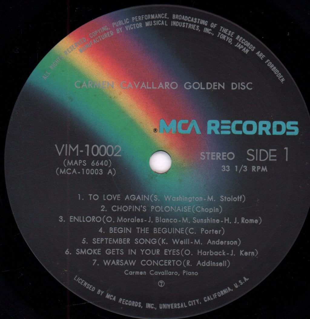 Carmen Cavallaro - Golden Disc - Lp