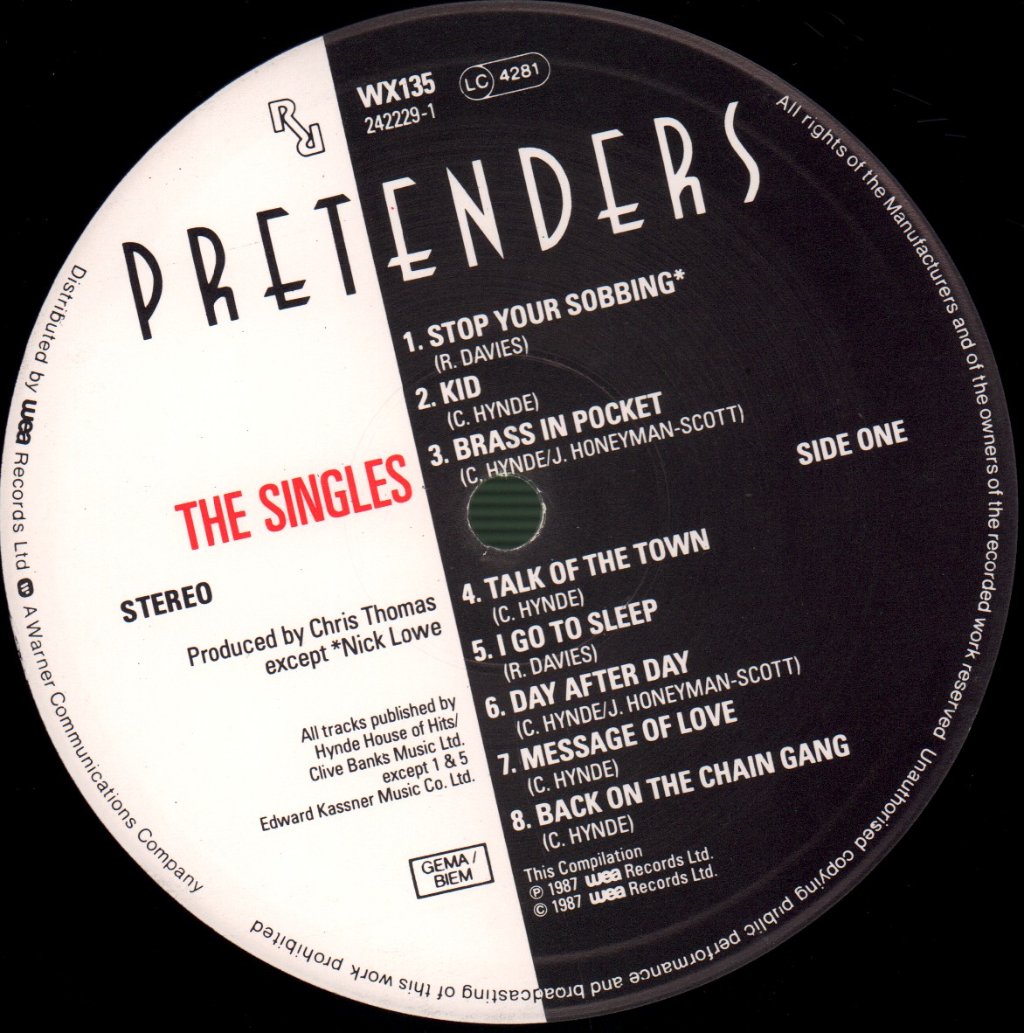 Pretenders - Singles - Lp